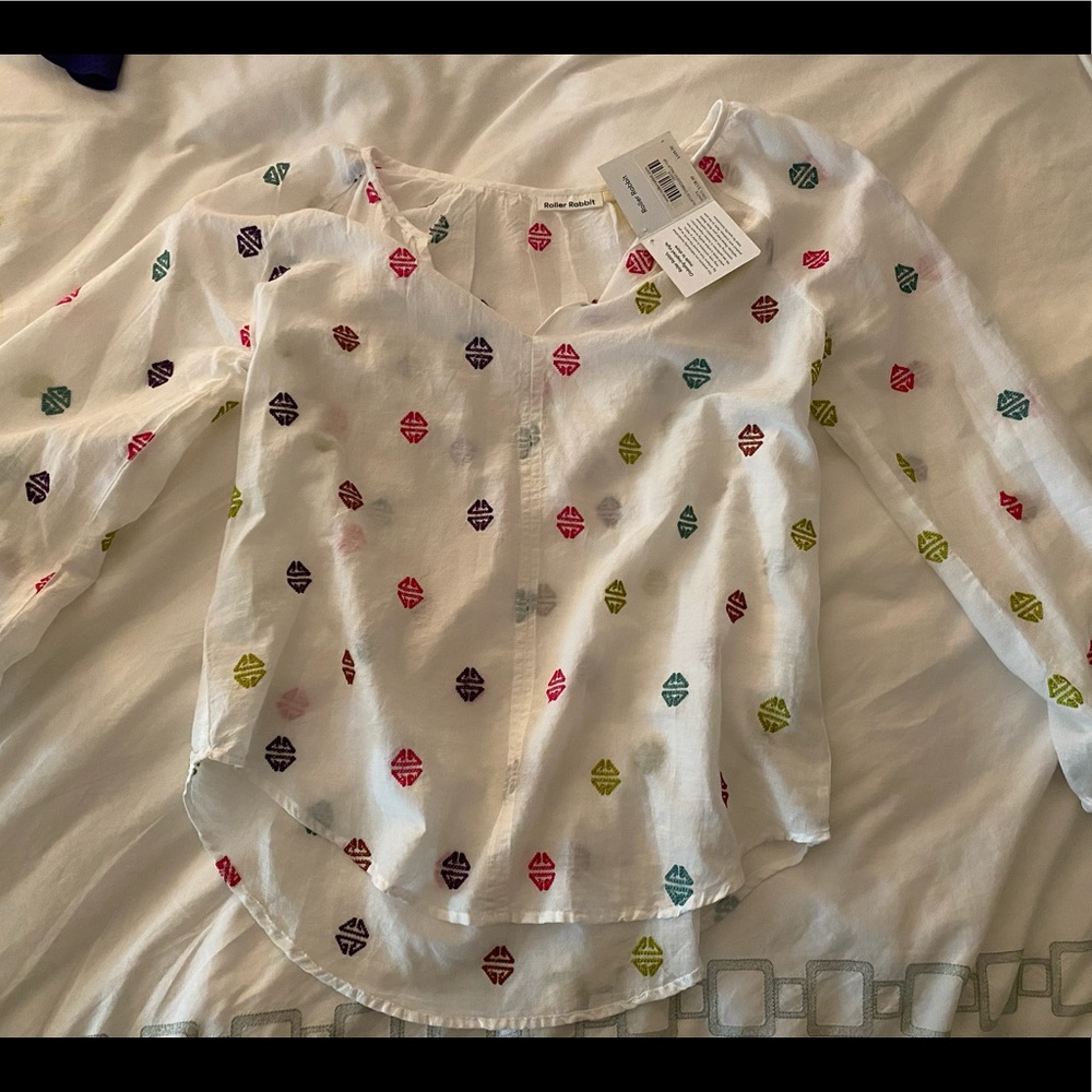 Roller rabbit top Sz S